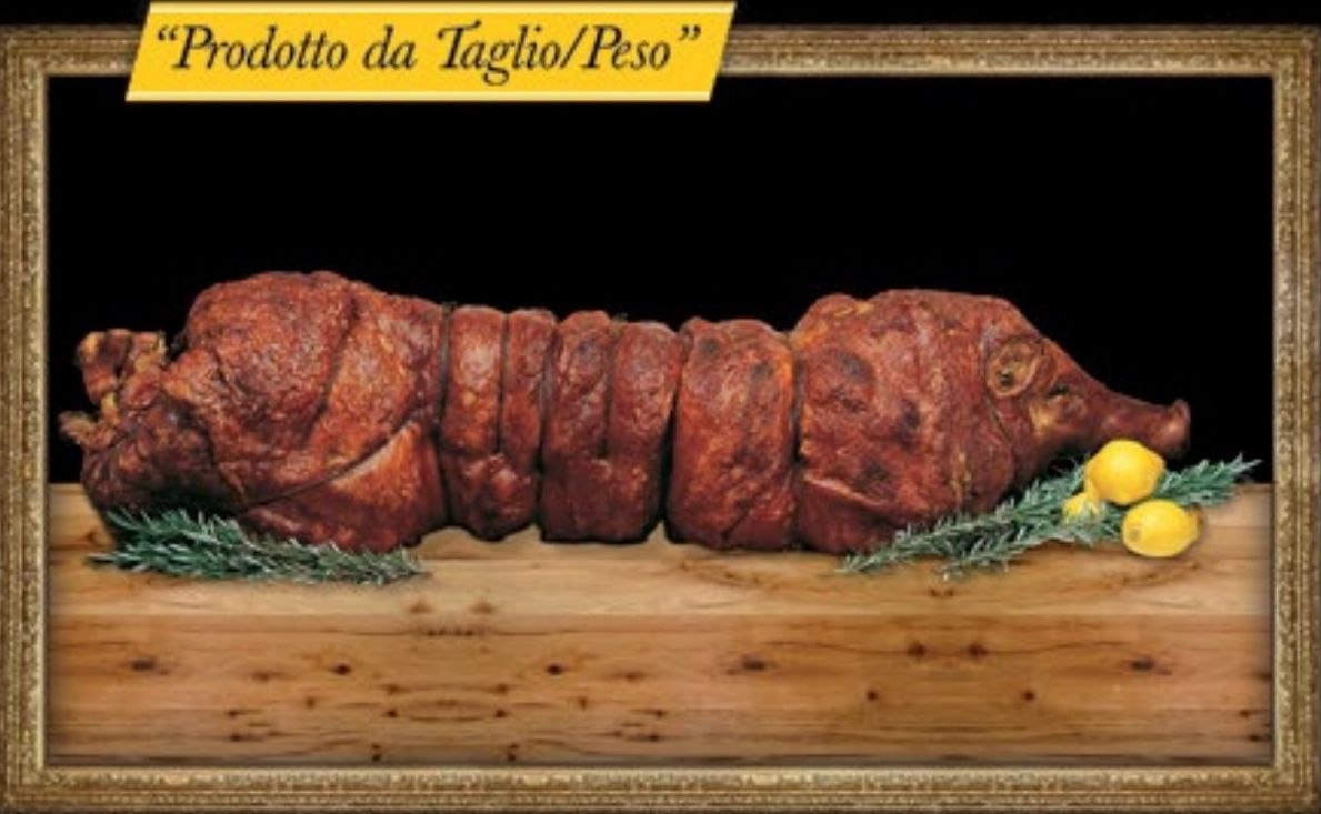 Porchetta di Ariccia IGP con testa